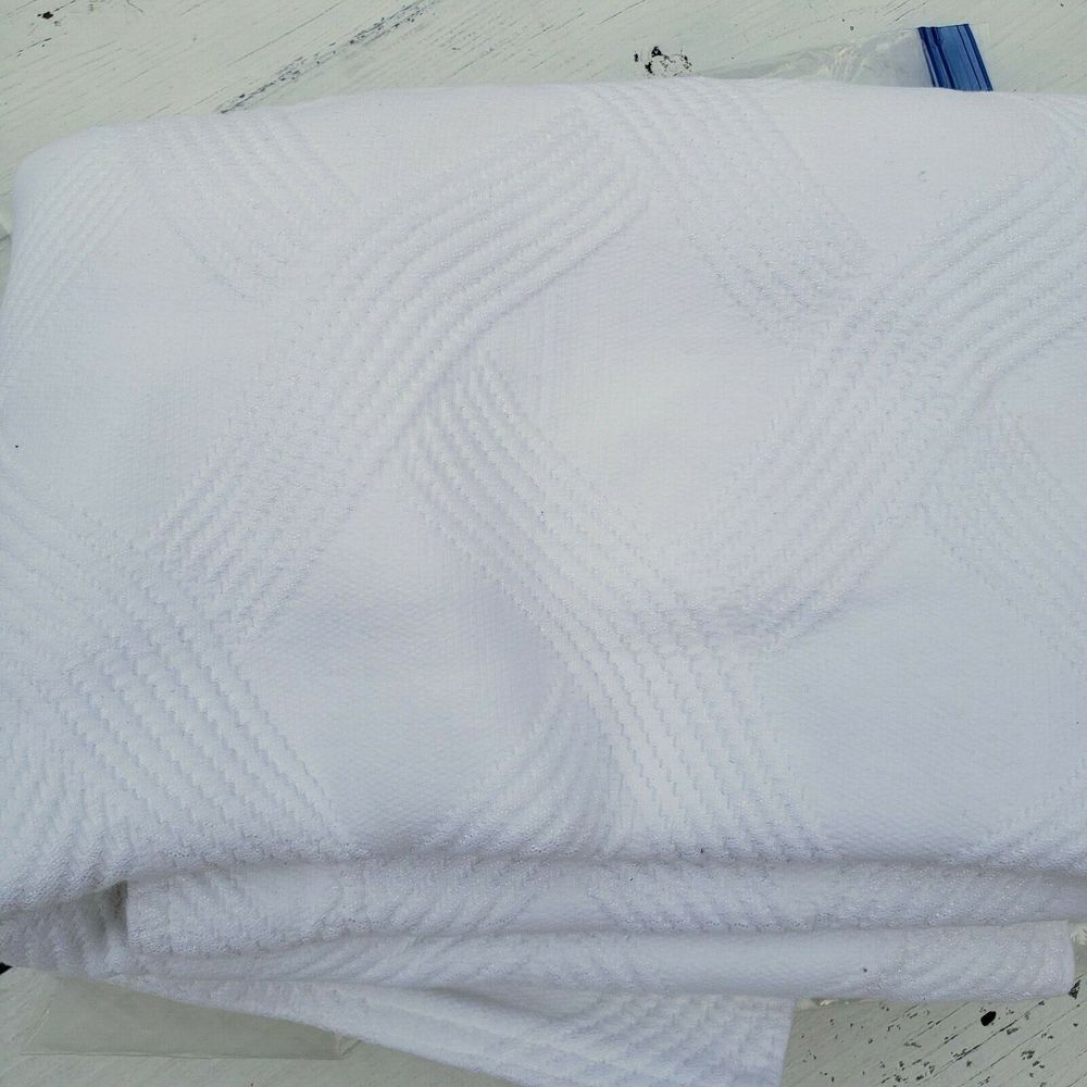 FRETTE ITALY Hotel RIVIERRA Matelasse  1 EURO SHAM WHITE 100% Cotton